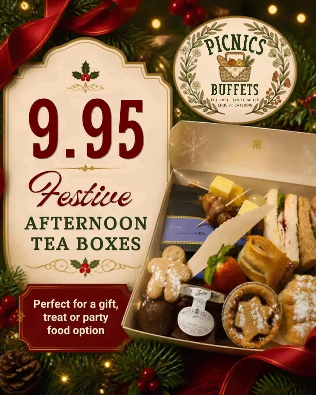 9.95 Festive Afternoon Tea