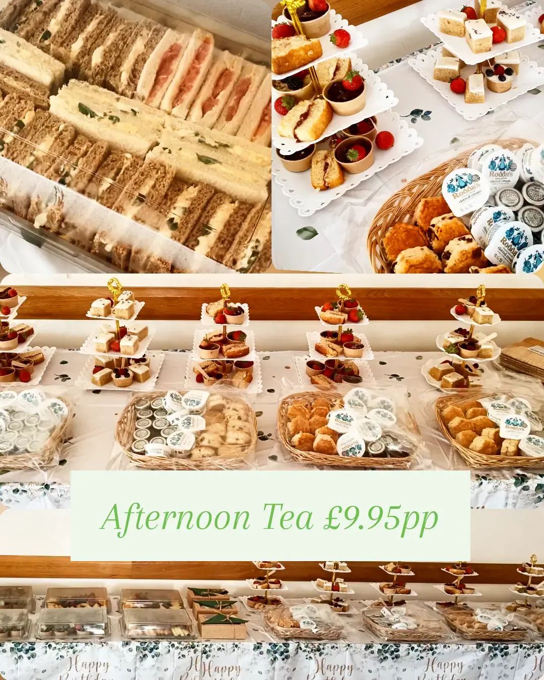 Afternoon Tea 9.95 stands