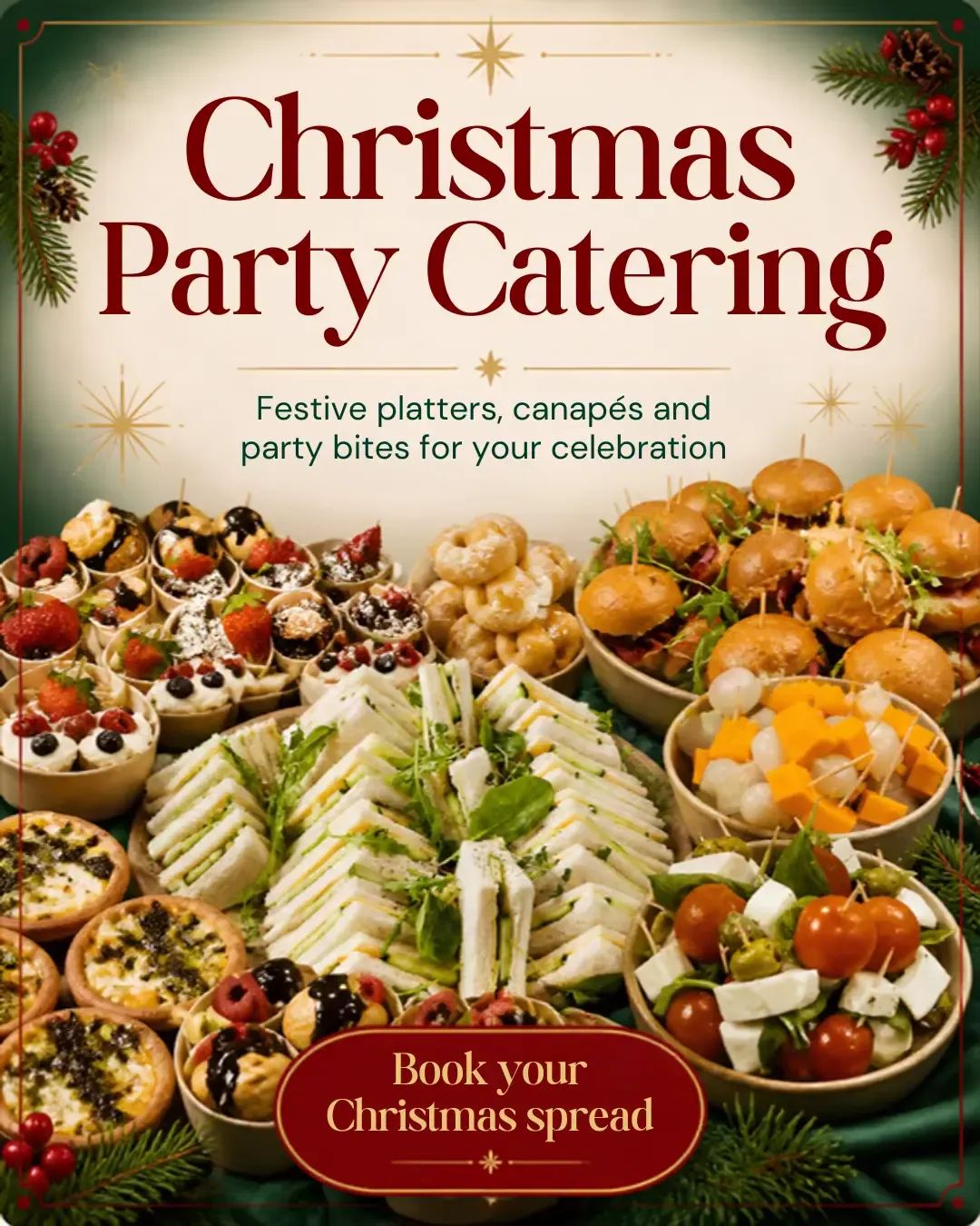 Party Christmas spread